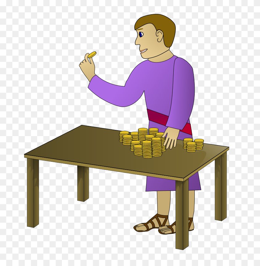 768x800 Free Clipart Rich Young Man Counting Anonymous - Rich Clipart