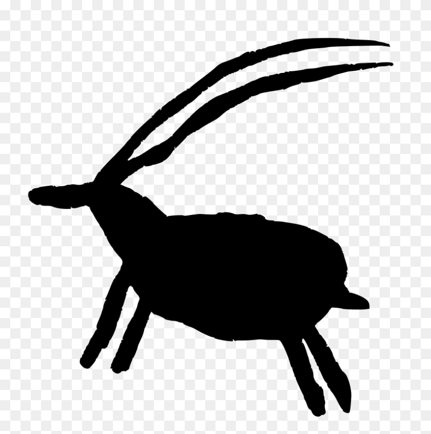 793x800 Бесплатный Клипарт Rock Art Goat Serioustux - White Goat Clipart