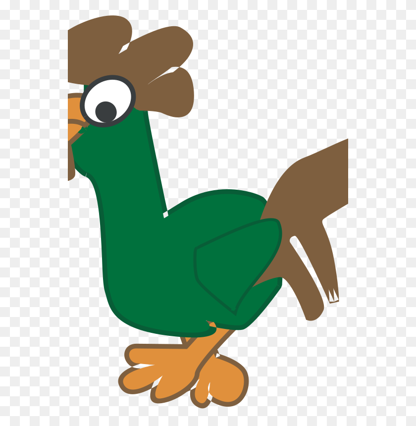 566x800 Free Clipart Rooster Anonymous - Rooster Clipart