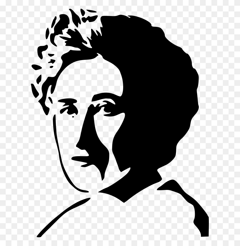623x800 Free Clipart Rosa Luxemburg Hedwig - Hedwig Clipart