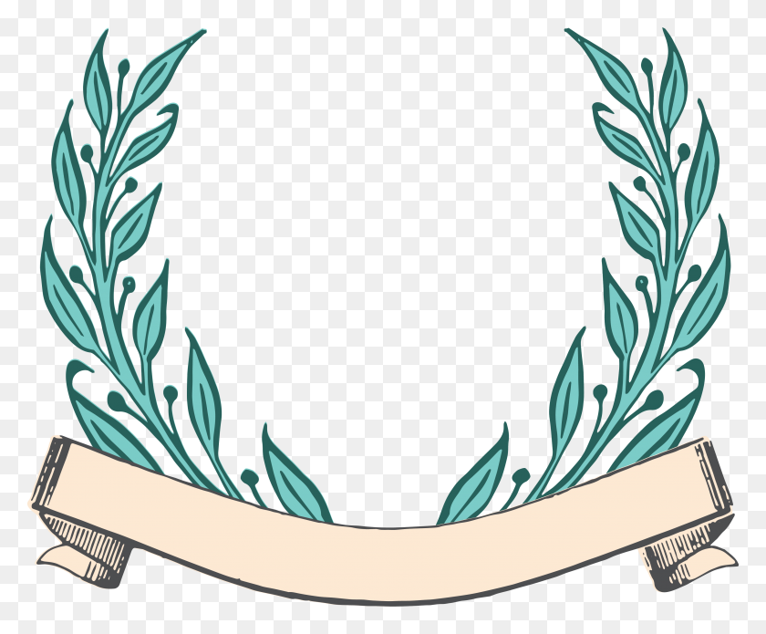 3651x2975 Free Clipart Round Ribbon Border - Ribbon Border Clipart