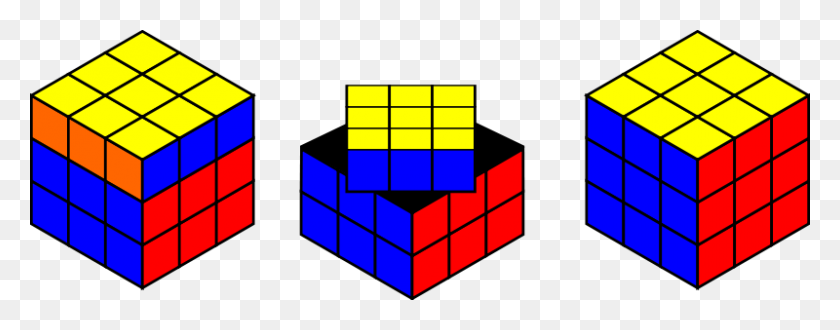 800x277 Free Clipart Rubik's Cube Solving Incessantblabber - Rubiks Cube Clipart
