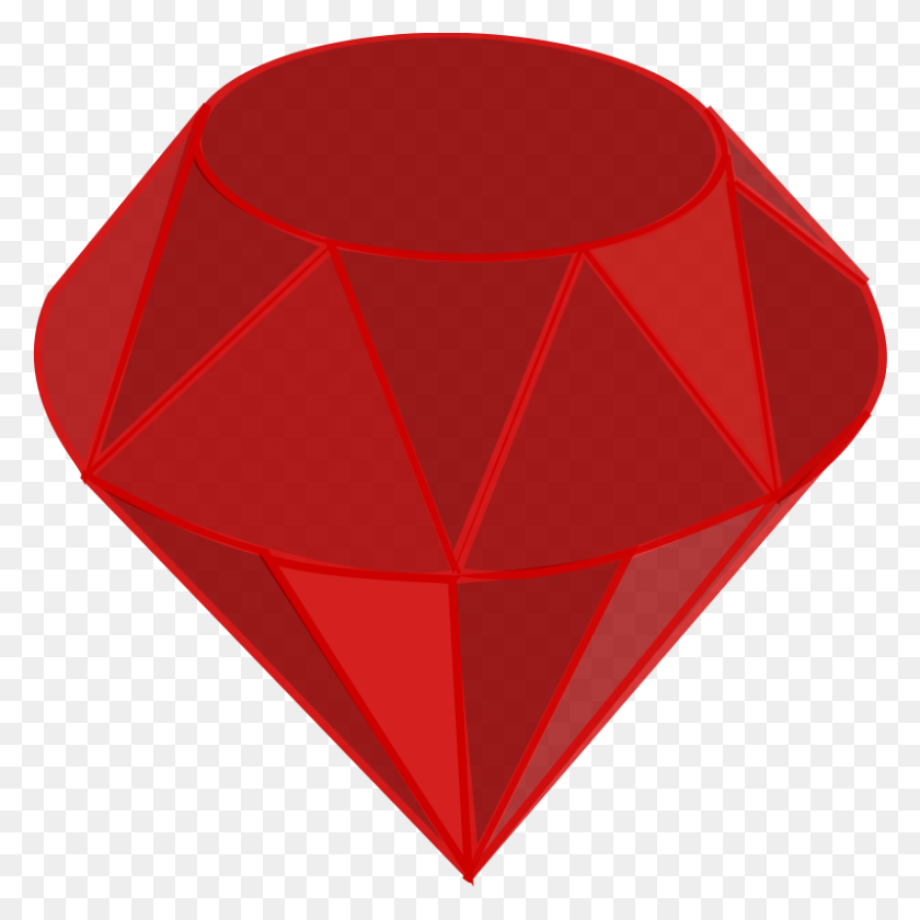 800x800 Бесплатный Клипарт Ruby, No Shading, Square Area Qubodup - Area Clipart
