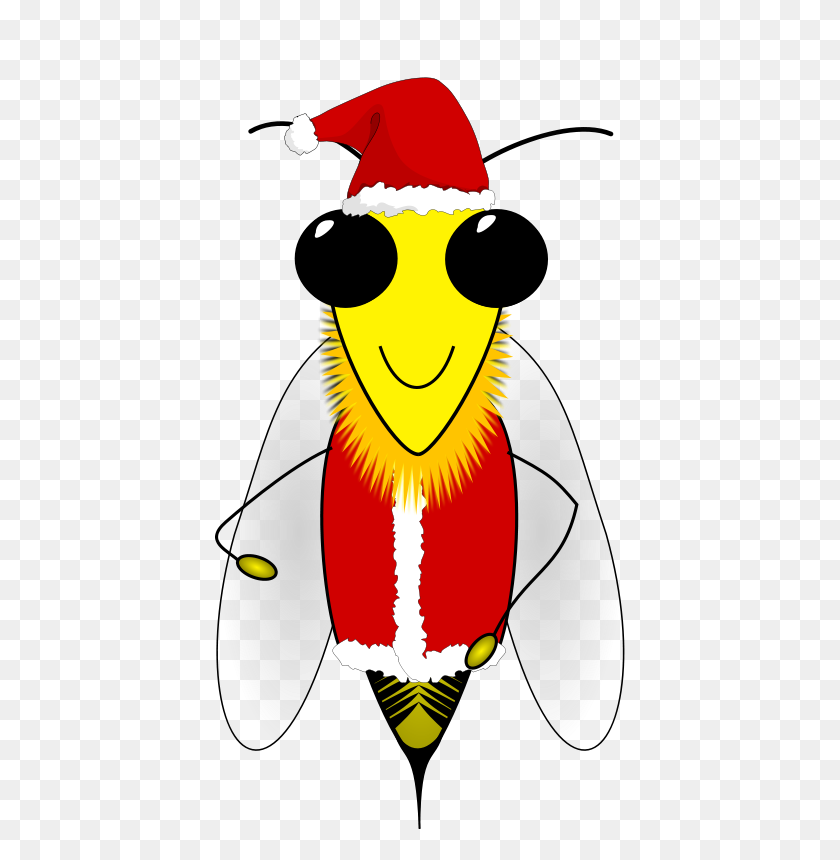 410x800 Free Clipart Santa Honey Bee Jesseakc - Honey Clipart