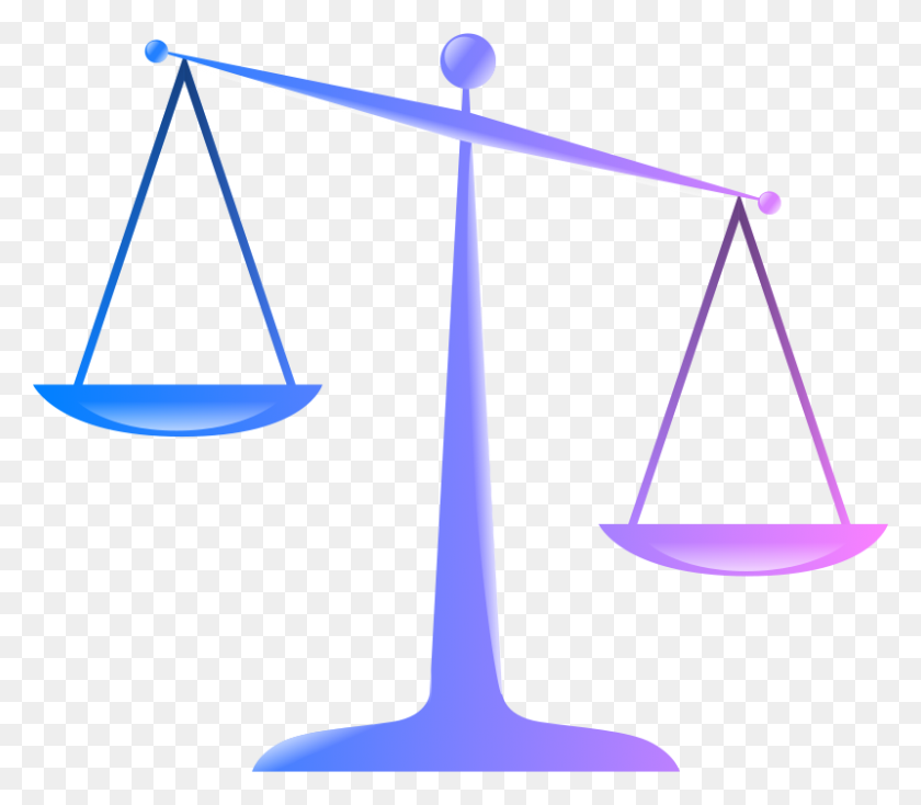 800x692 Free Clipart Scales Of Justice - Cost Clipart