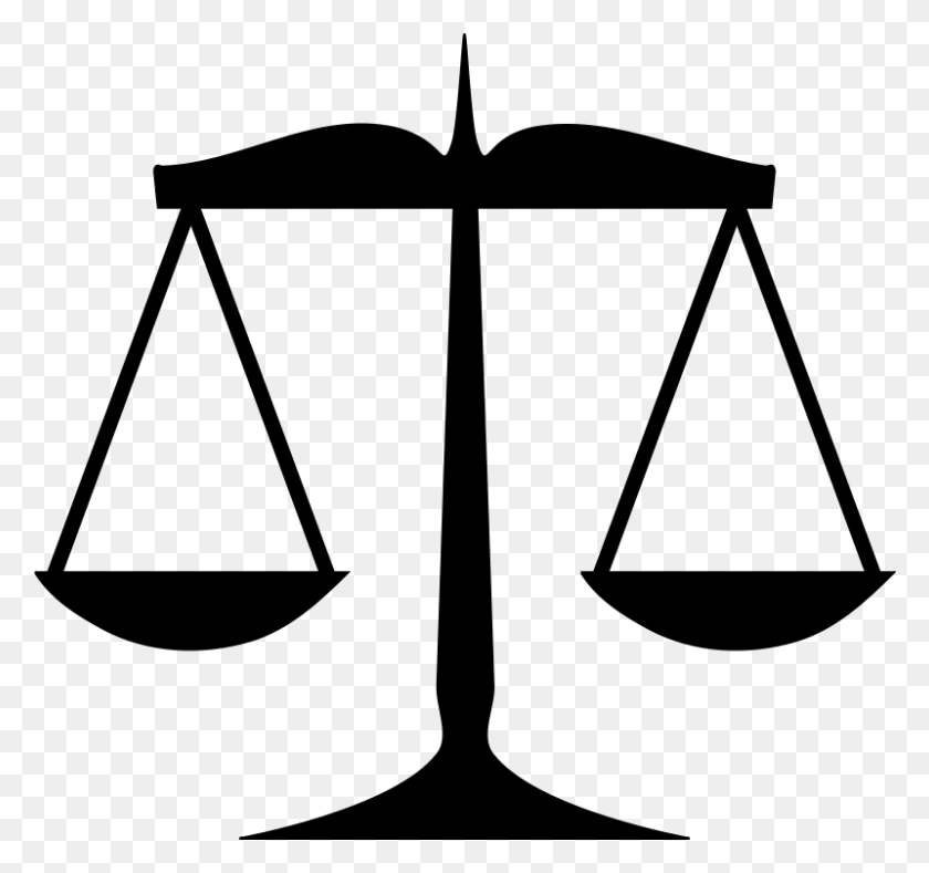 800x748 Free Clipart Scales Of Justice Laobc - Clipart Photo Editor