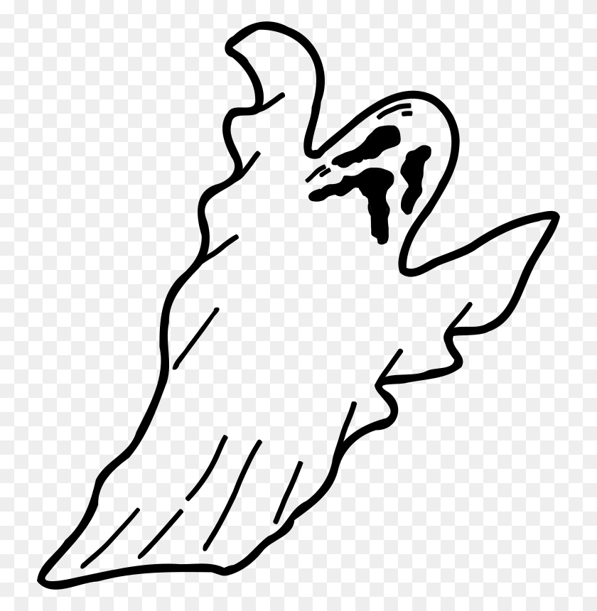 736x800 Free Clipart Scary Ghost Naoshika - Scary Ghost Clipart