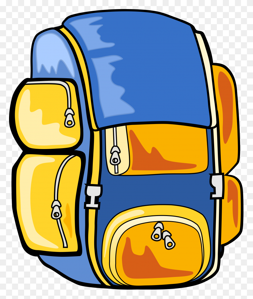 2930x3500 Free Clipart School Backpack Collection - School Clip Art Free
