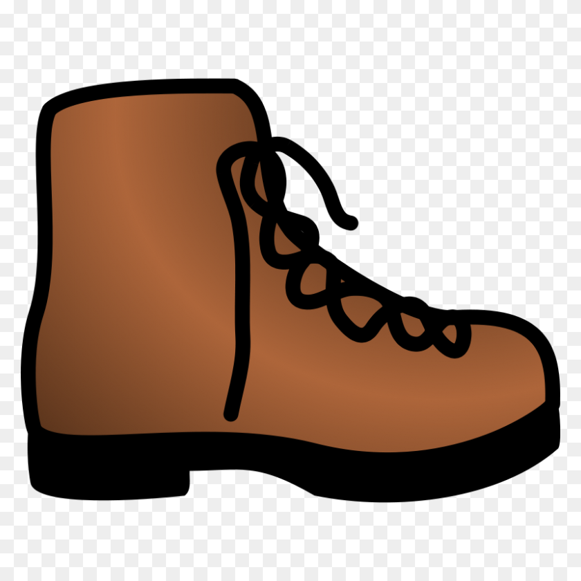 800x800 Free Clipart Simple Brown Boot Pawnk - Toe Clipart