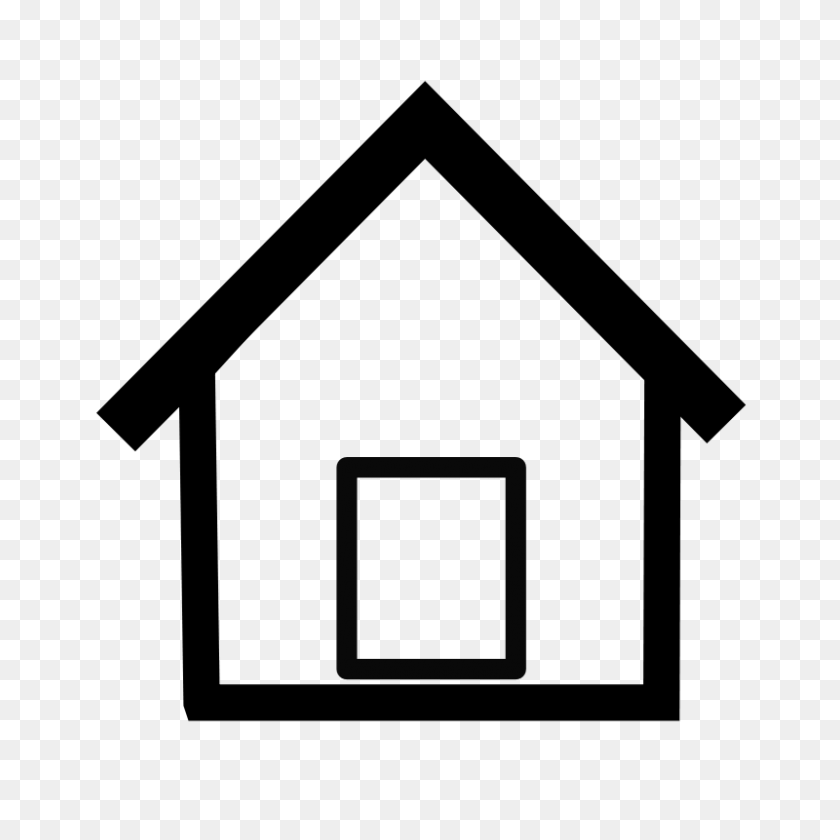800x800 Бесплатный Клипарт Simple Home Netalloy - Простой Домик