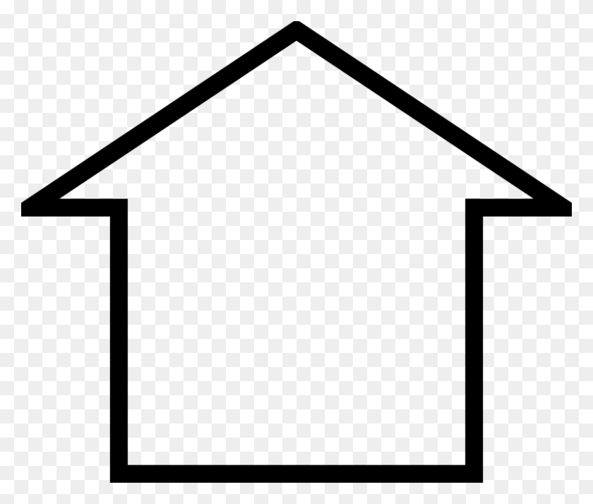 800x671 Free Clipart Simple House Icon Klaasdc - Simple Clipart