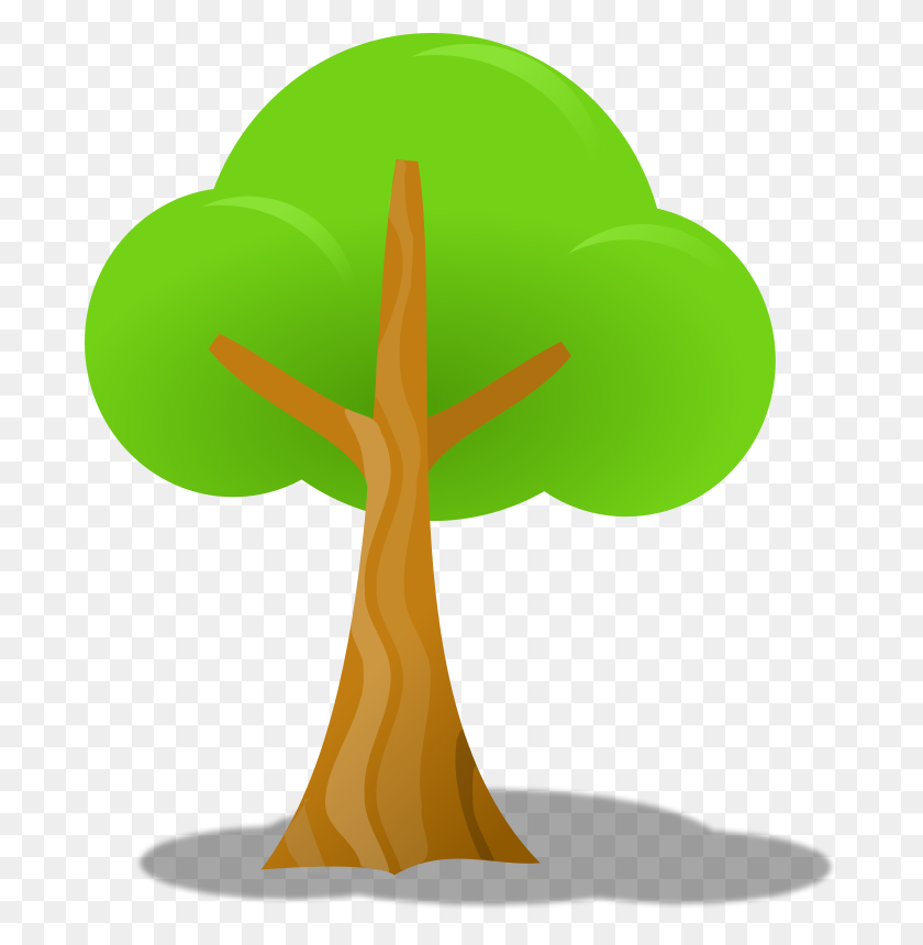 686x800 Free Clipart Simple Tree - Simple Tree Clipart