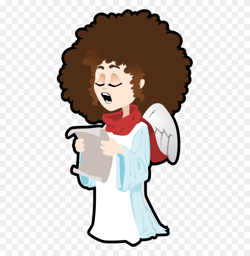 457x800 Free Clipart Singing Angel Tzunghaor - Singing Clipart Free