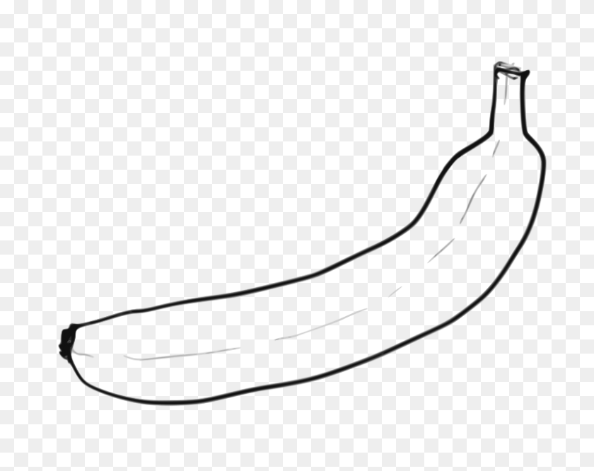 800x622 Бесплатный Клипарт Однострочная Искусство Банан Дитя Света - Бесплатный Банановый Клипарт