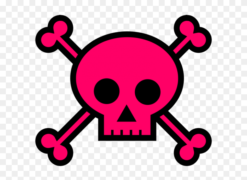 800x566 Free Clipart Skull And Crossbones Large Pink Lil Mermaid Girl - Skull And Crossbones Imágenes Prediseñadas