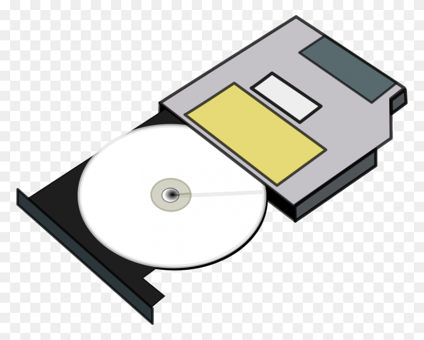 800x630 Free Clipart Slim Cd Drive Anonymous - Storage Clipart
