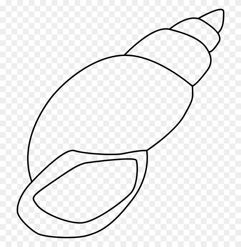 724x800 Бесплатный Клипарт Snail Shell Gosc - Snail Clipart Black And White