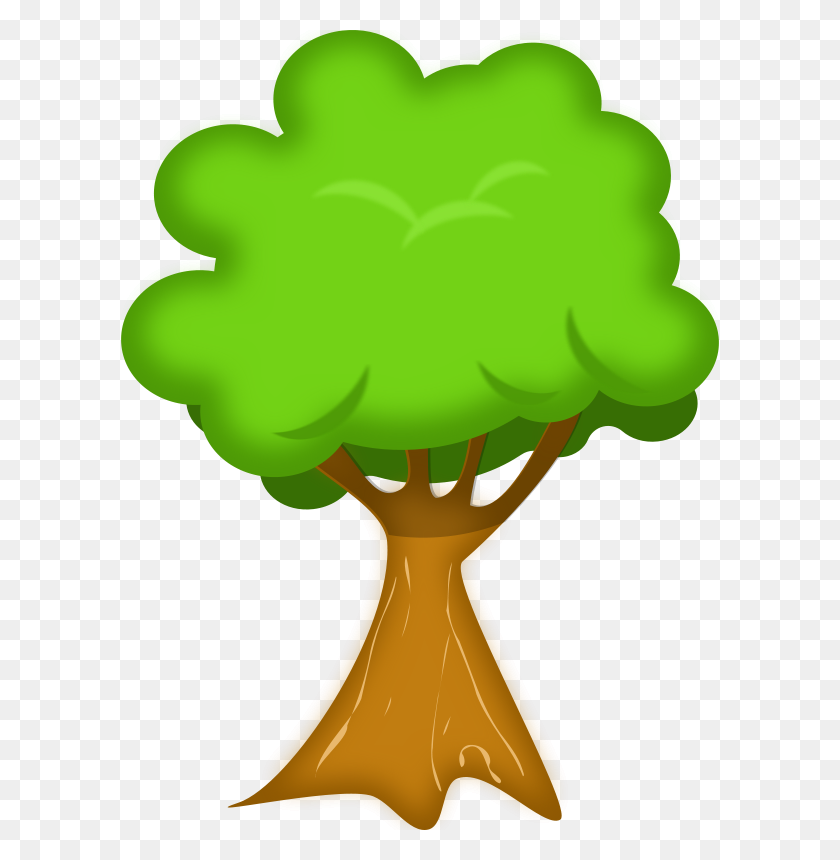 598x800 Free Clipart Soft Trees - Execution Clipart
