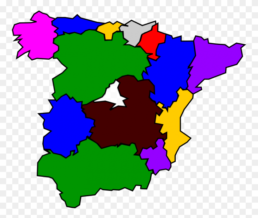 800x667 Бесплатный Клипарт Анонимные Регионы Испании - Испанский Клипарт