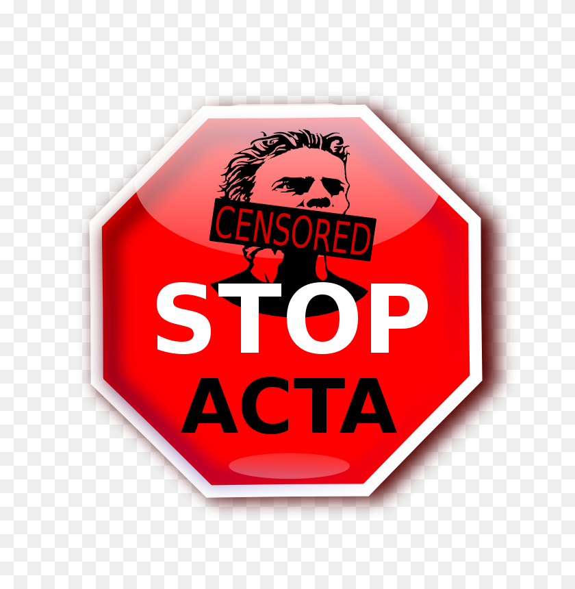 758x800 Free Clipart Stop Acta Piotrsy - Stop Sign Clip Art Free