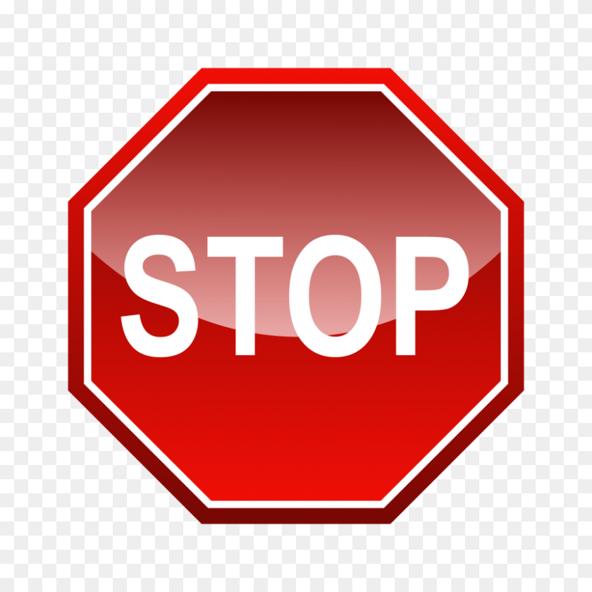 800x800 Free Clipart Stop Signal Ernes - Stop Sign Clip Art