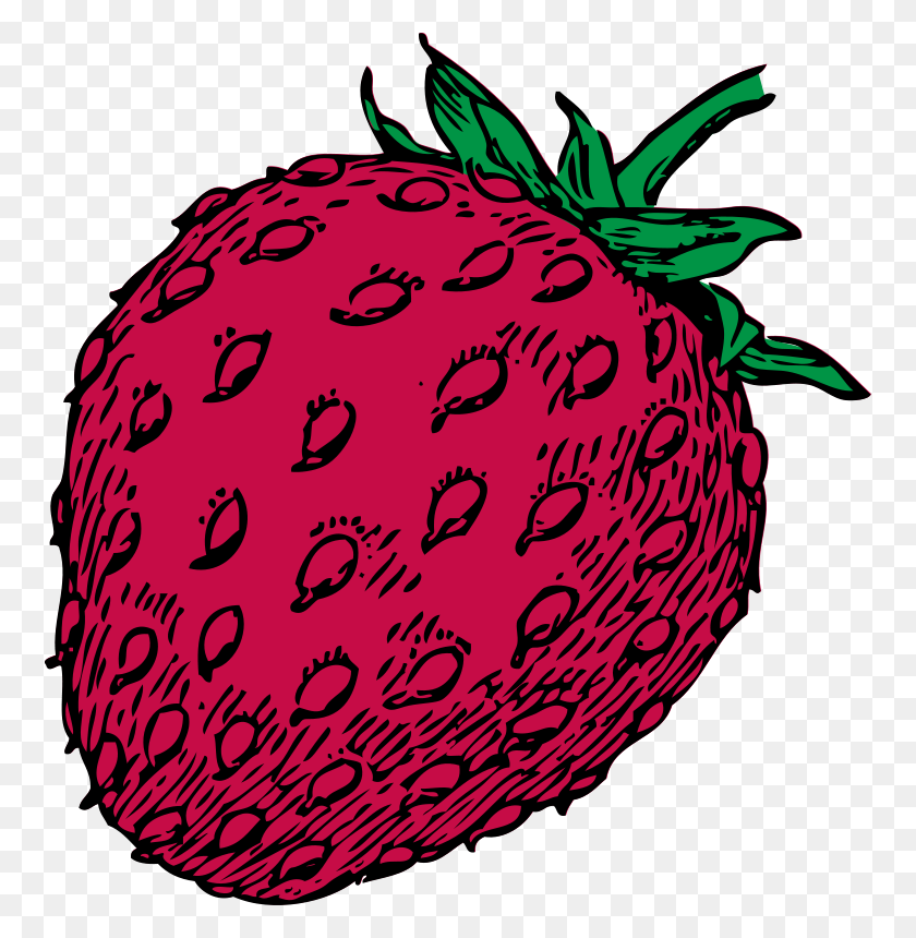 762x800 Free Clipart Strawberry Johnny Automatic - Strawberry Images Clip Art