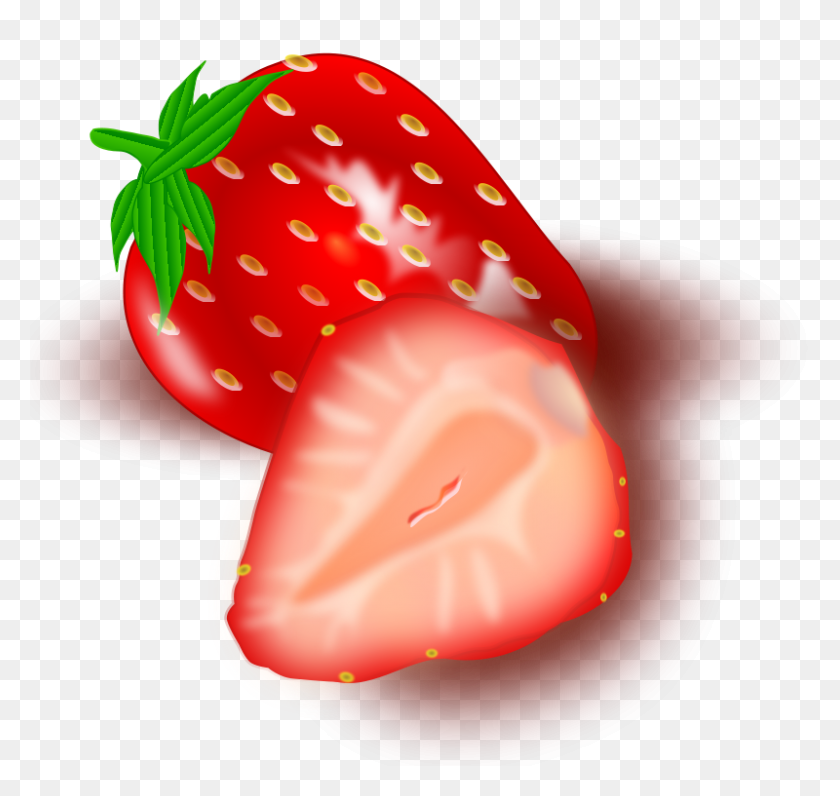 800x755 Free Clipart Strawberry Tomas Arad - Strawberry Clipart