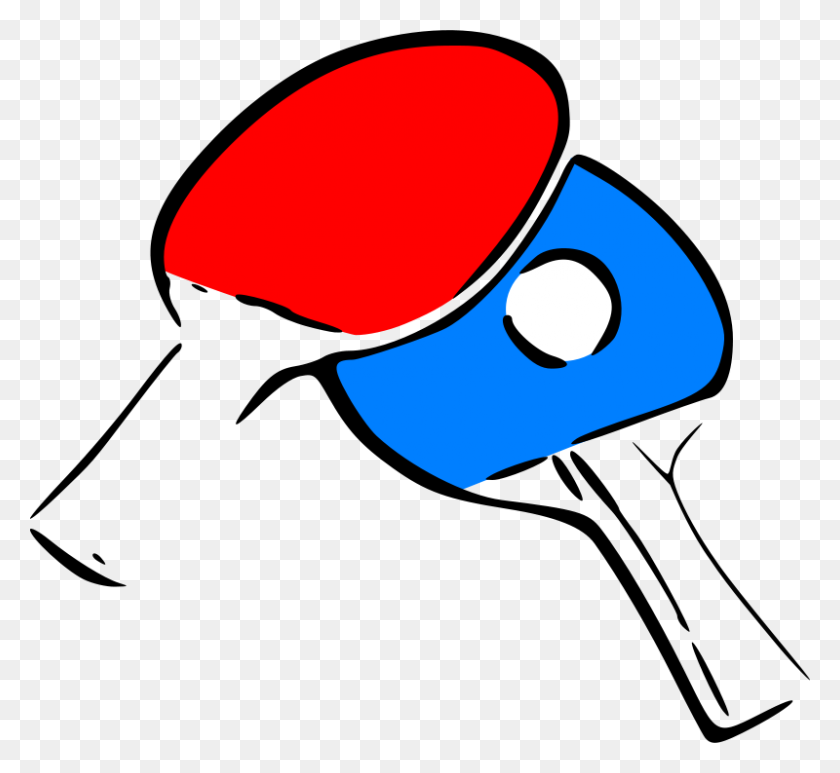 800x732 Free Clipart Table Tennis Anonymous - Ping Pong Table Clip Art