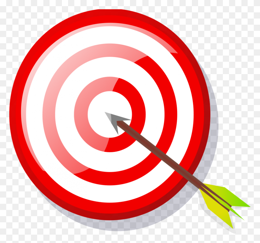 800x746 Free Clipart Target With Arrow Anonymous - You Rock Clipart