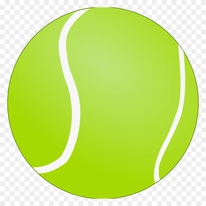 800x800 Free Clipart Tennis Ball - Tennis Ball Clip Art