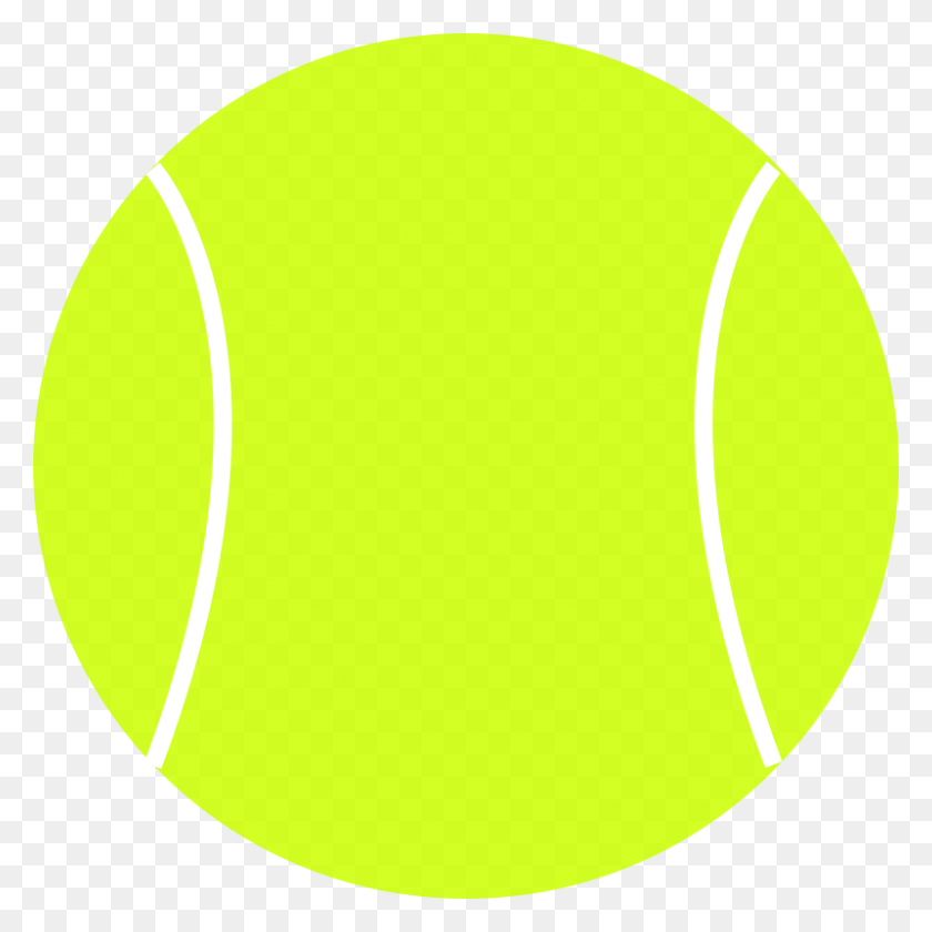 800x800 Free Clipart Tennis Ball Schoolfreeware - Tennis Ball Clip Art