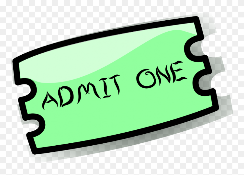 800x556 Free Clipart Ticket Anonymous - Ticket Clip Art Free