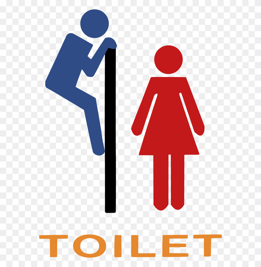588x800 Free Clipart Toilet Sign Kaeso - Female Sign Clipart