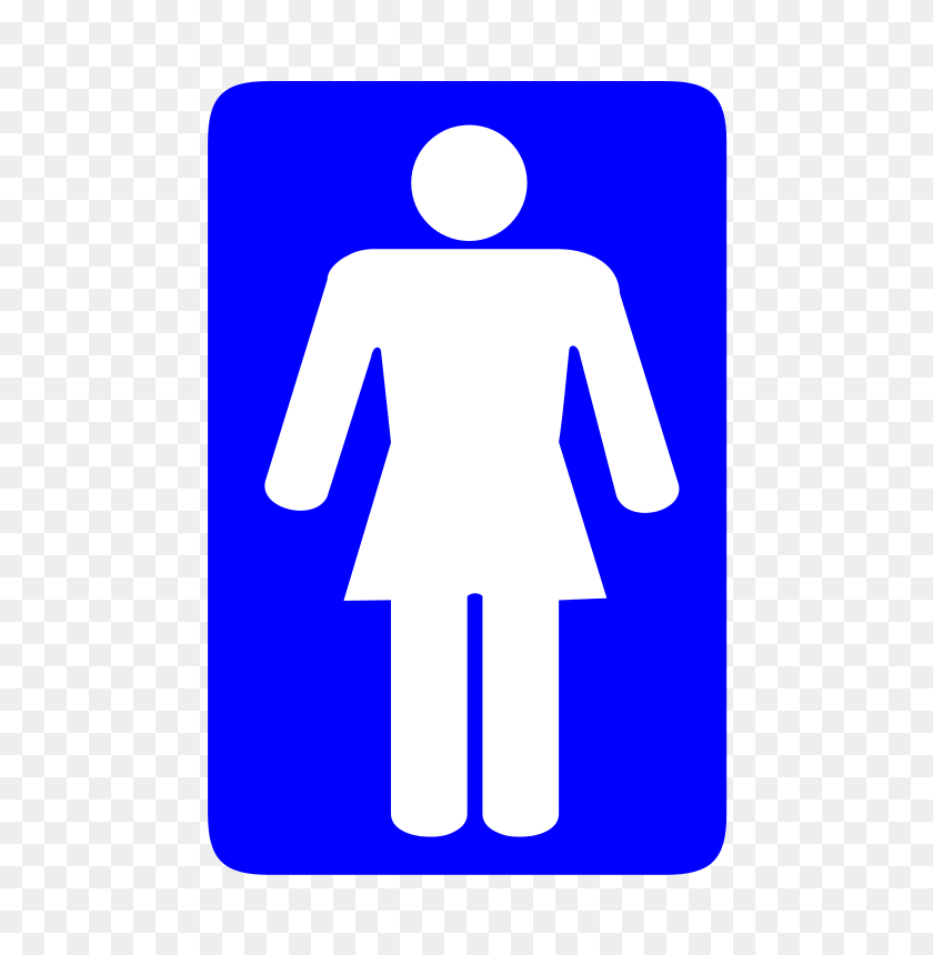 522x800 Free Clipart Toilet Sign Other Worker - Transgender Clipart