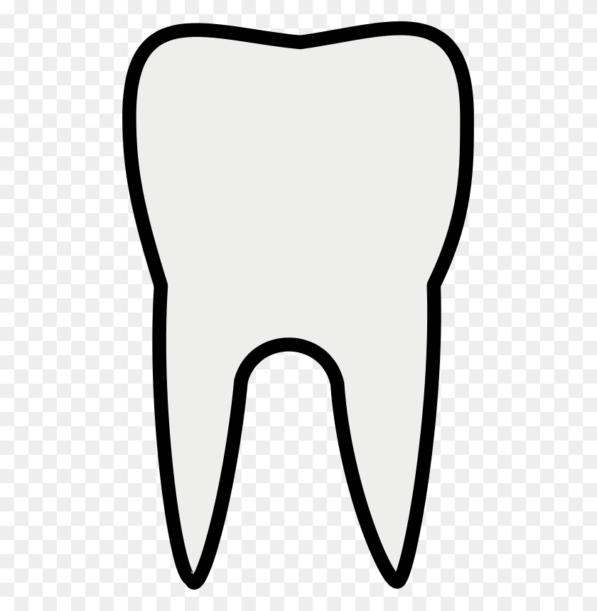 495x800 Free Clipart Tooth Line Art Gammillian - Tooth Images Clip Art