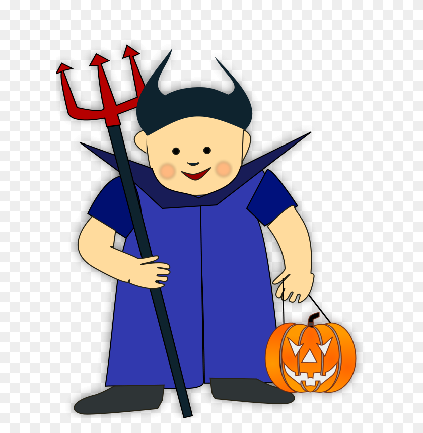 618x800 Free Clipart Trick Or Treat Netalloy - Trick Clipart