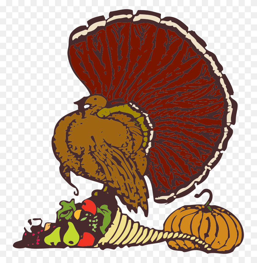 755x800 Free Clipart Turkey And Harvest Johnny Automatic - Harvest Clip Art Free