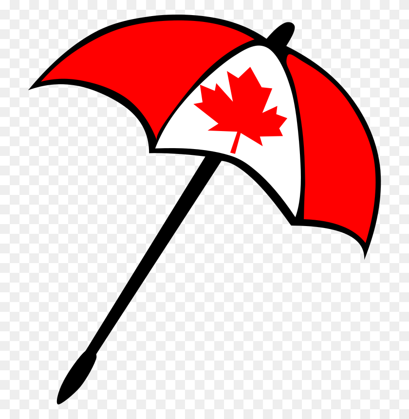 726x800 Free Clipart Umbrella - Canada Clipart