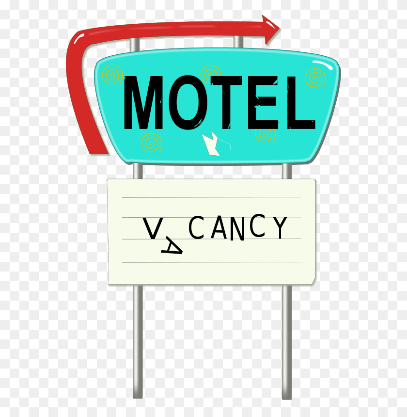 569x800 Free Clipart Vintage Motel Sign Laurianne - Vintage Sign Clipart Clipart