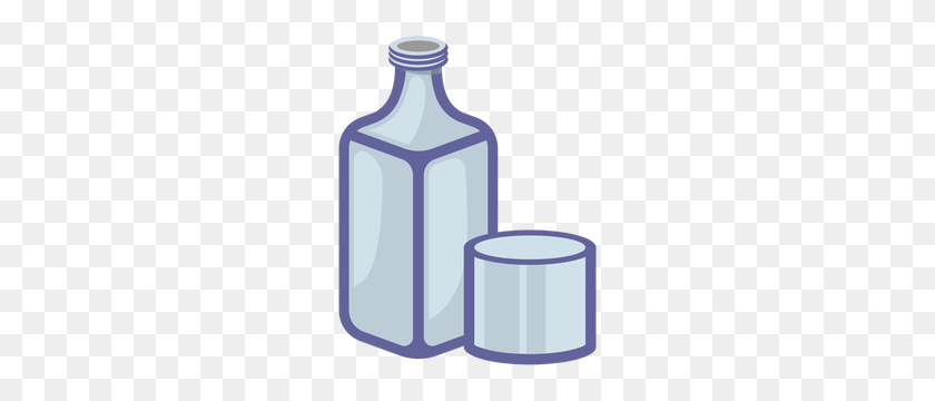 288x300 Free Clipart Wine Bottle And Glass - Potion Bottle Clipart