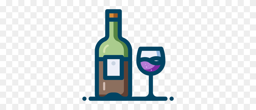 300x300 Free Clipart Wine Bottle And Glass - Clipart Beer Bottle