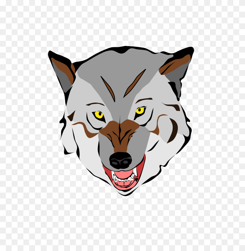 566x800 Free Clipart Wolf Artbejo - Free Wolf Clipart