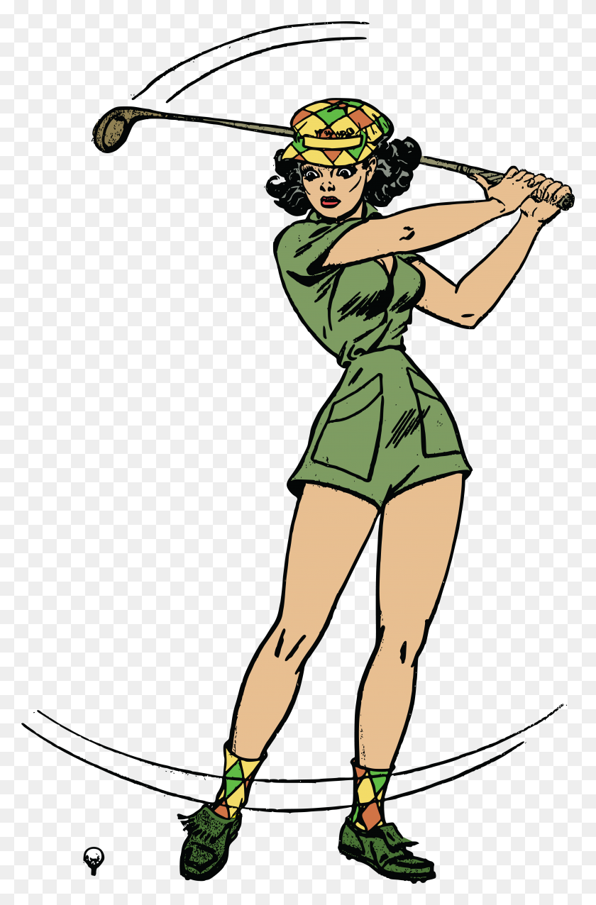 4000x6237 Free Clipart Woman Golfing Golfer Clipart - Golf Images Clip Art