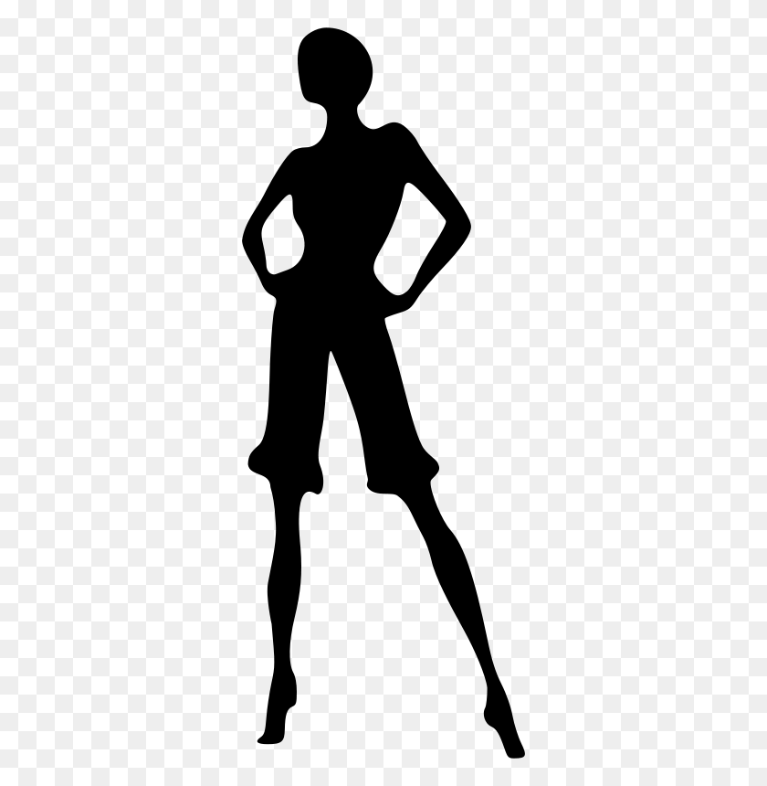 310x800 Free Clipart Woman Silhouette Remix - Scared Woman Clipart