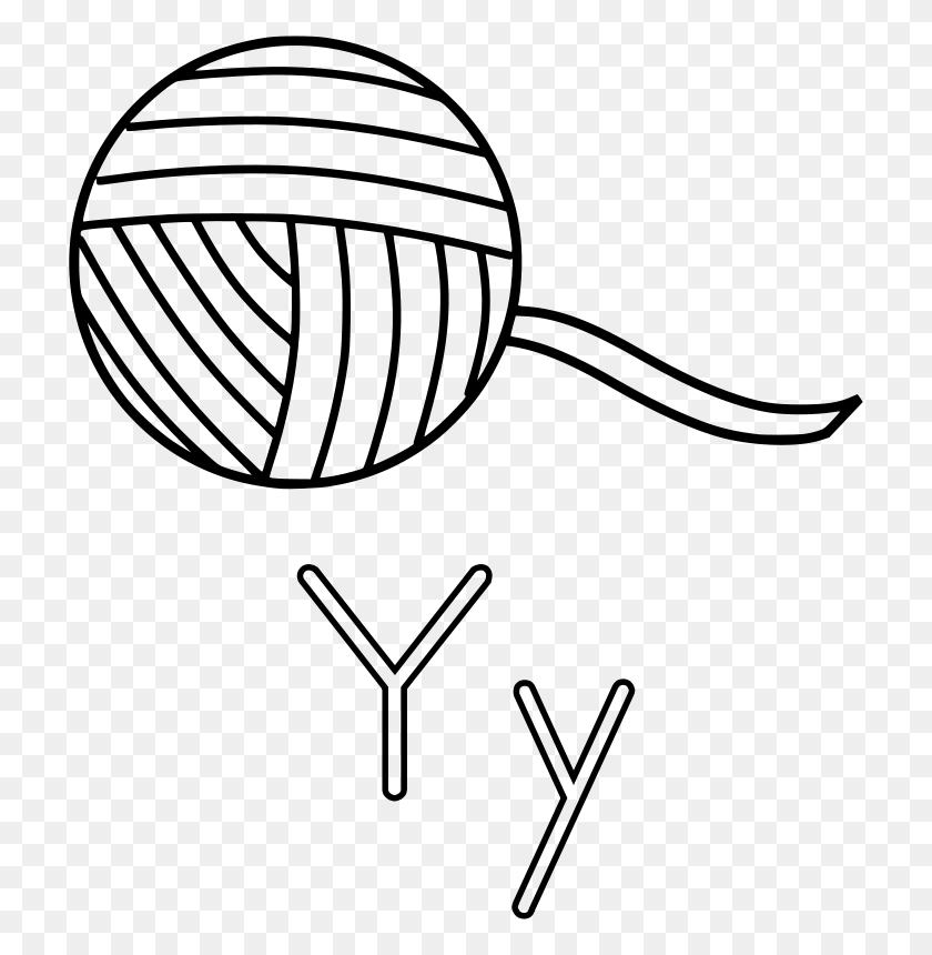 720x800 Free Clipart Y Is For Yarn Mazeo - Letter Y Clipart