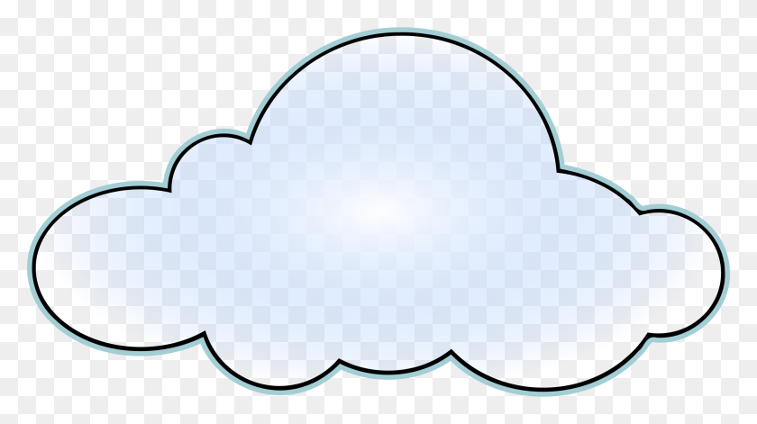 2400x1266 Free Cloud Clipart - Smart Clipart Black And White