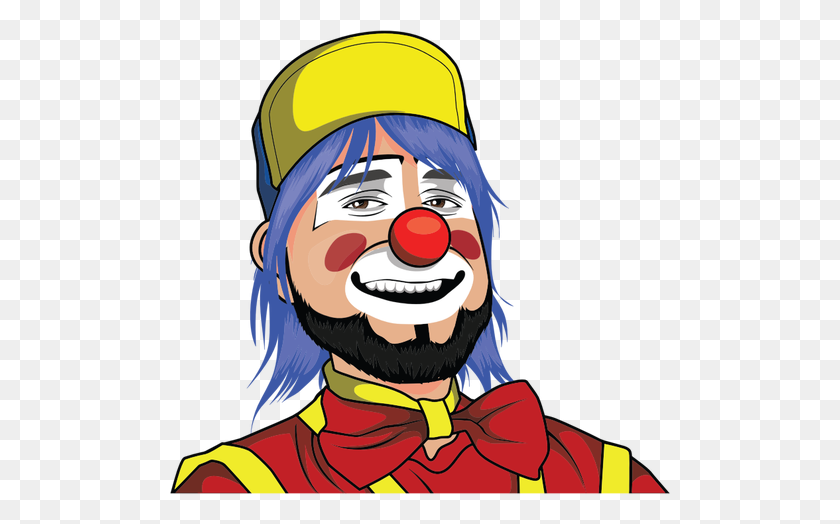 500x464 Free Clown Vector Art - It Clown Clipart