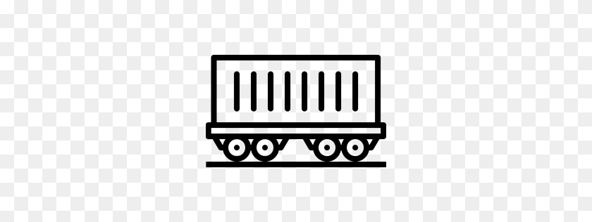 256x256 Entrenador, Tren, Ferrocarril, Carruaje, Pista, Transporte, Viajes - Vía De Tren Png