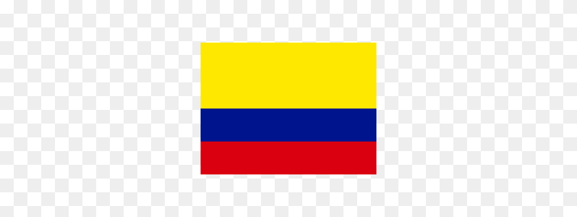 256x256 Free Colombia, Flag, Country, Nation, Union, Empire Icon Download - Bandera De Colombia Png
