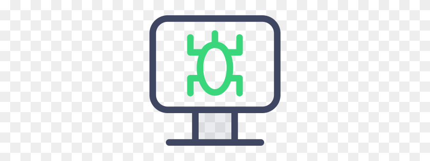 256x256 Free Computer Virus Icon Download Png - Computer Icon PNG
